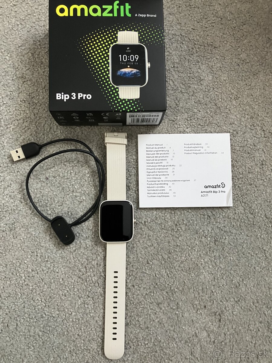 Amazfit Bip 3 Pro béžovy