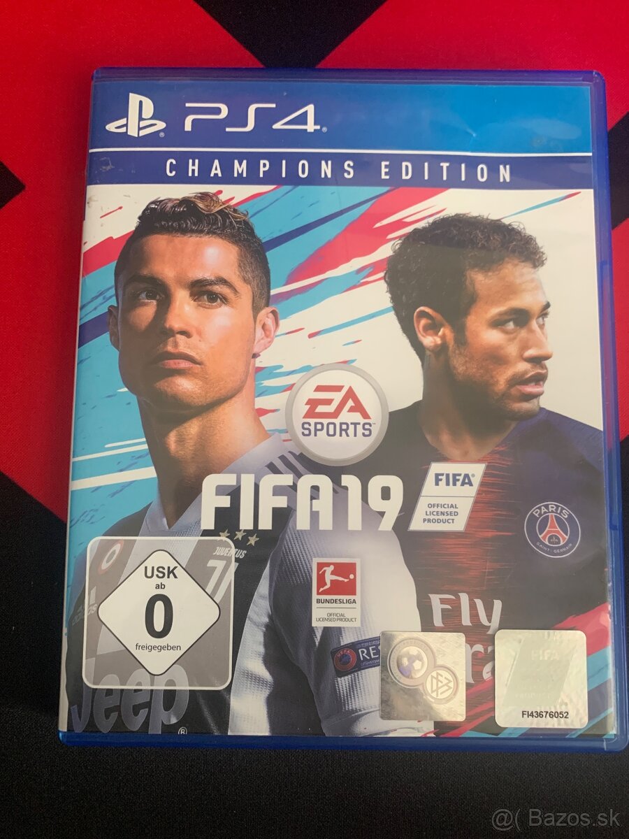 Predám Fifu 19 Champions Edition na PS4