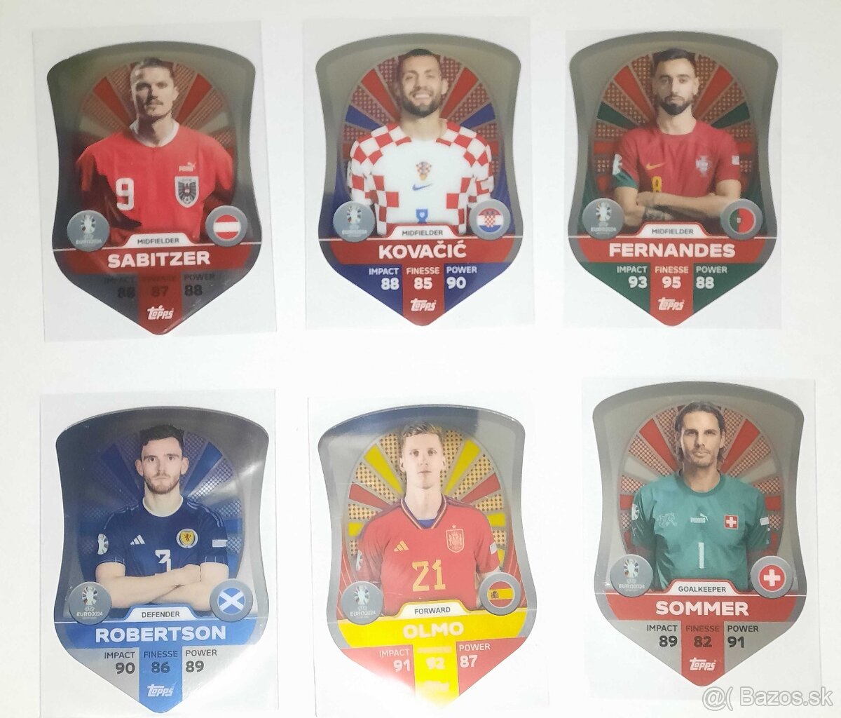 EURO 2024 MATCH ATTAX futbalové kartičky CHROME SHIELD