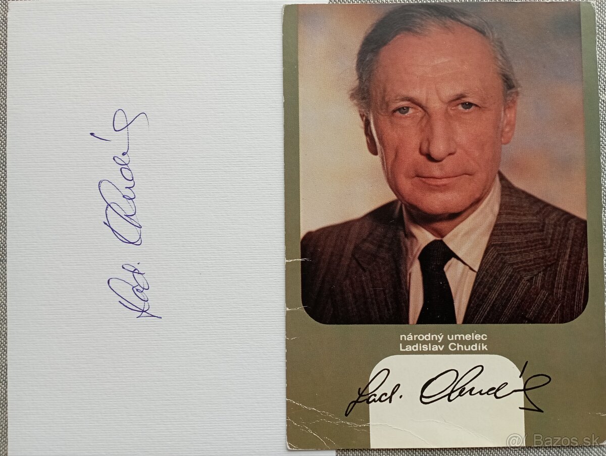 Autogram - podpis Ladislav Chudík