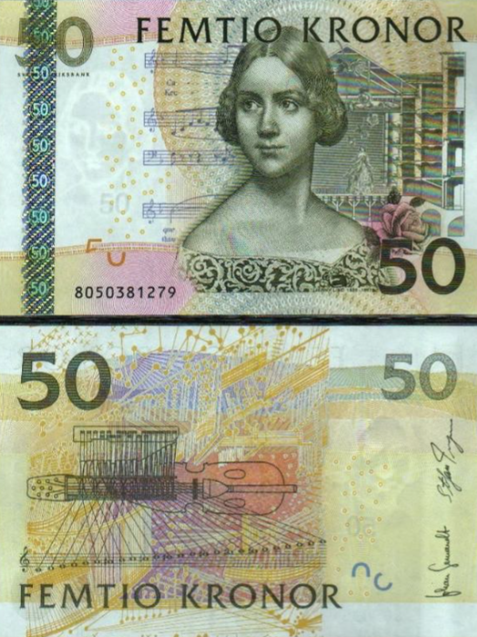 50 Korún Švédsko 2011, P64c UNC