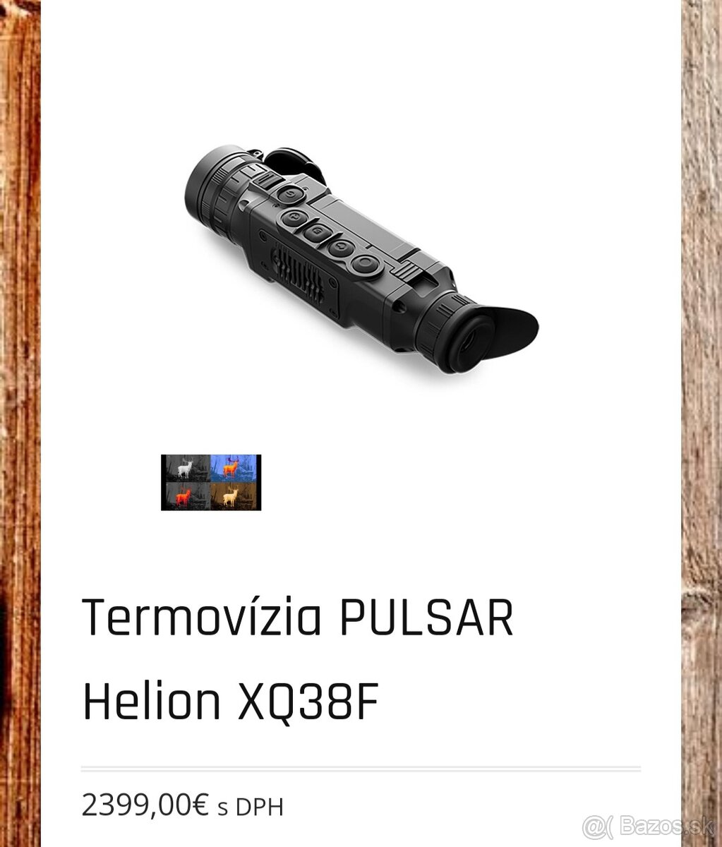 Termovízia Pulsar Helion XQ38F