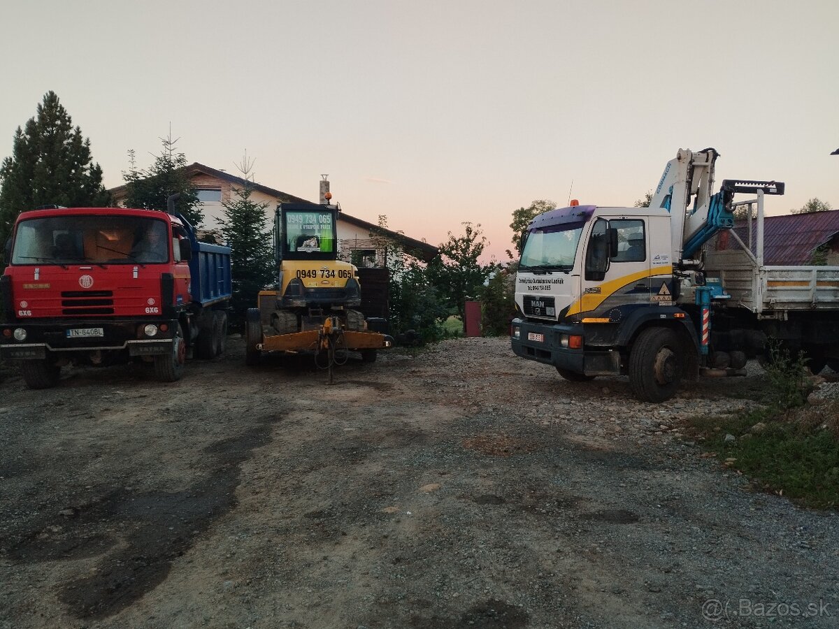 Zemne a Vykopové,Búracie prace/Preprava po SR