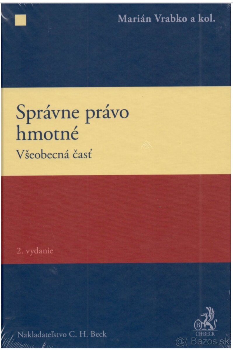 Správne právo hmotné- všeobecná časť, Marian Vrabko