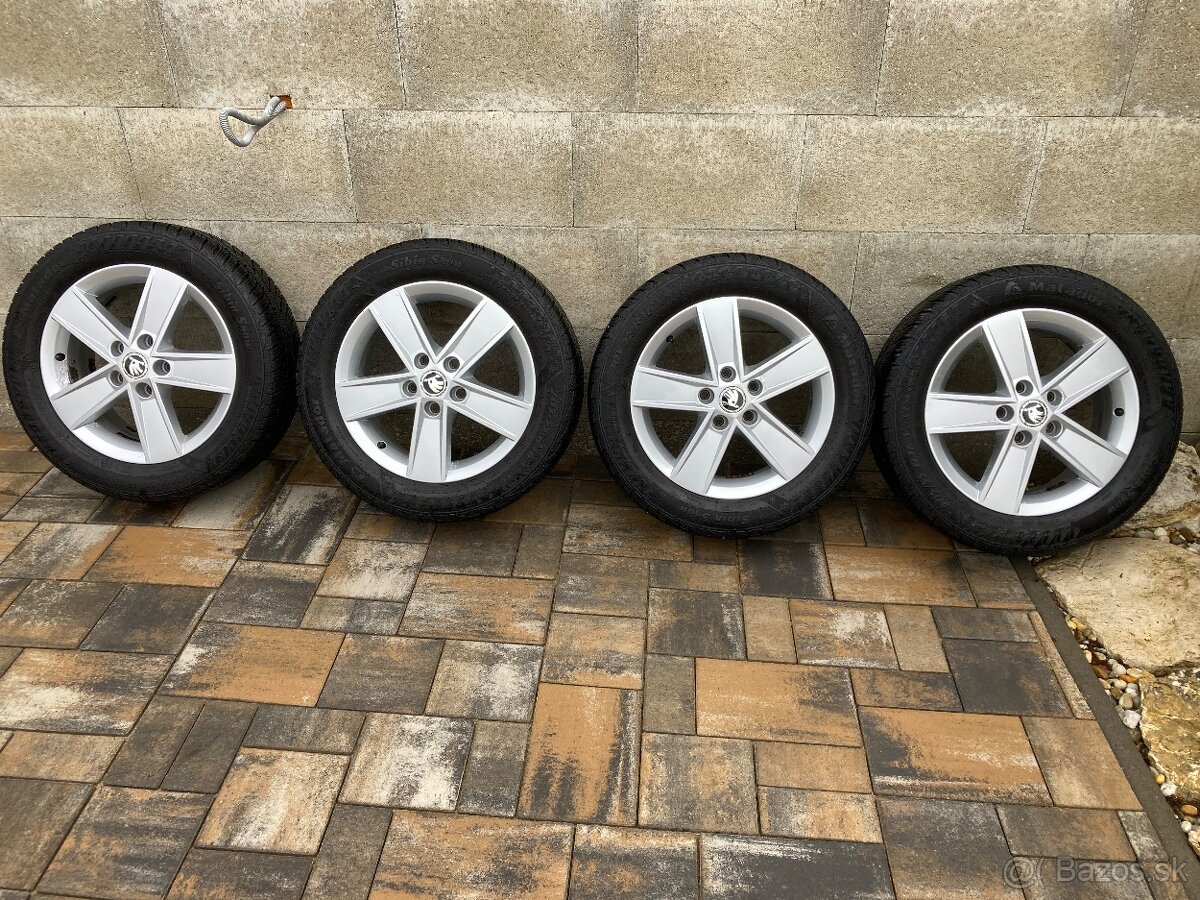 Zimná sada org ŠKODA 5x112 6J ET48 205/55 R16