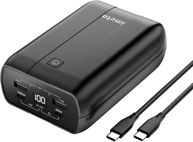 IMUTO prenosná Powerbanka na notebook/27 200 mAh/4 prípojky