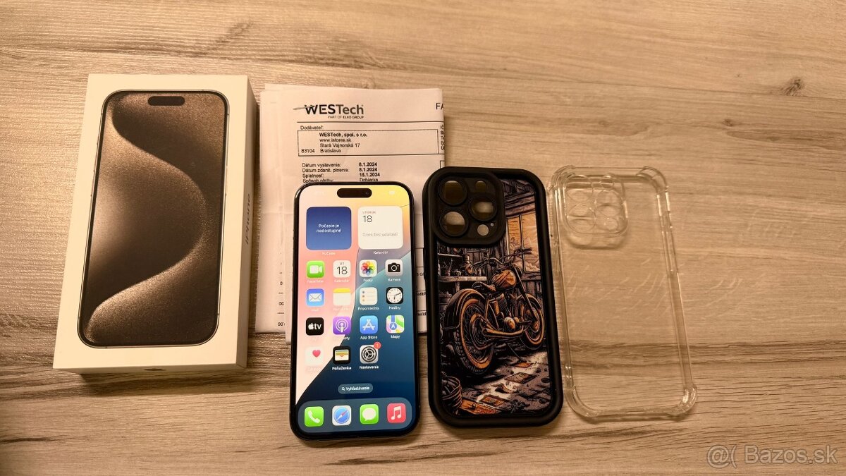 iPhone 15 Pro 128GB výborný stav záruka v iStores