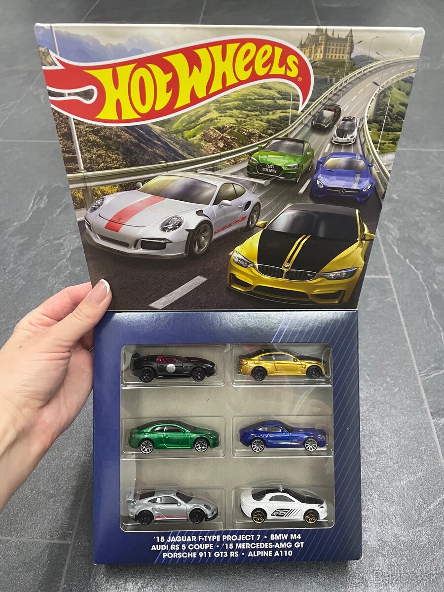 6ks autíčok Hot wheels