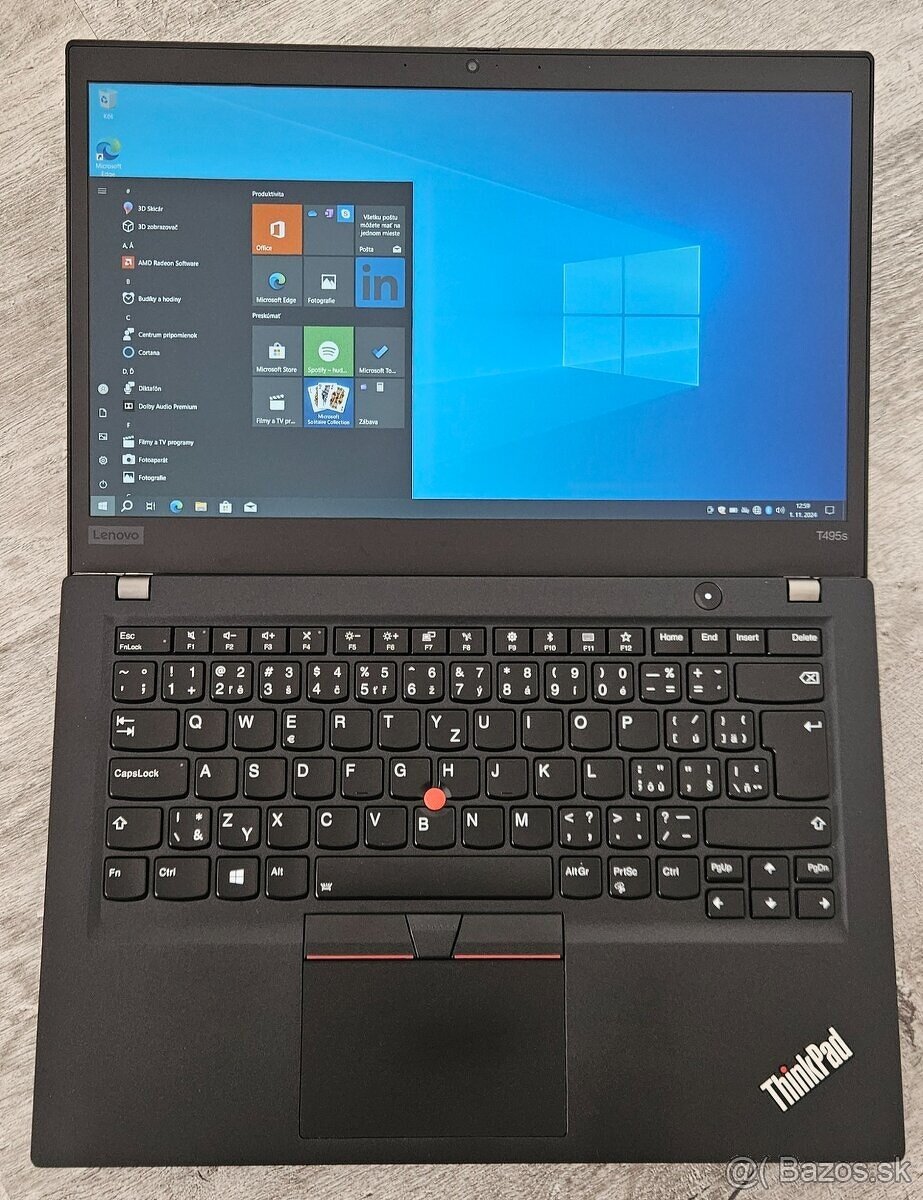 Lenovo ThinkPad T495s, TOP STAV