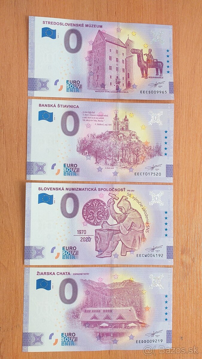 0 euro bankovka, 0 euro souvenir, 0€ bankovka 05