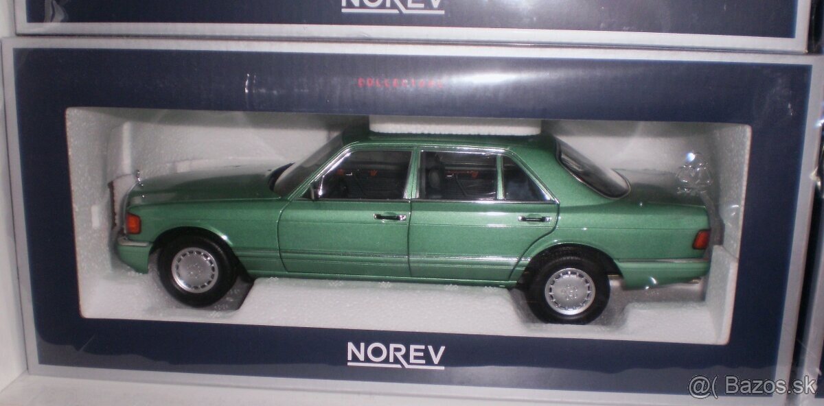 Mercedes-Benz 560 SEL /1991/ , light green , NOREV , 1:18