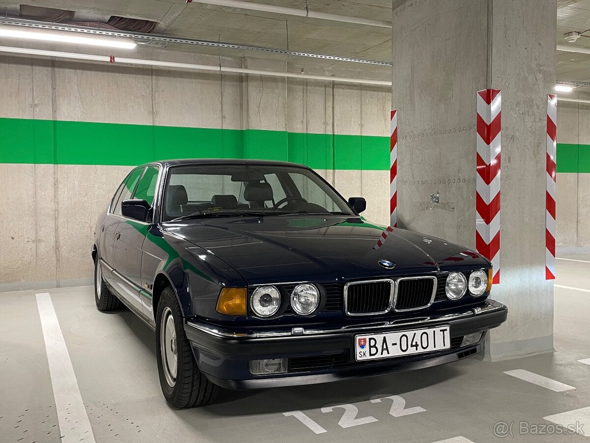 BMW 750i e32 Atlantisblau 1988