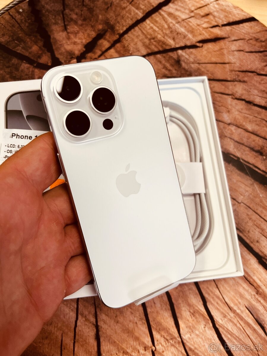 iPhone 16 pro 256 White Titan nepoužitý folia záruka