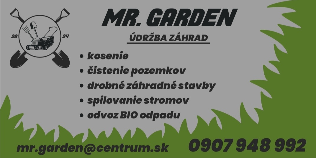 MR.Garden Kosenie,údržba pozemkov