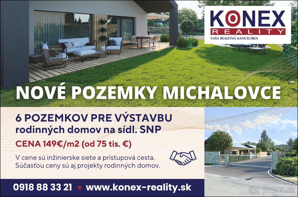 HORÚCA NOVINKA - Jedinečné STAVEBNÉ POZEMKY v Michalovciach