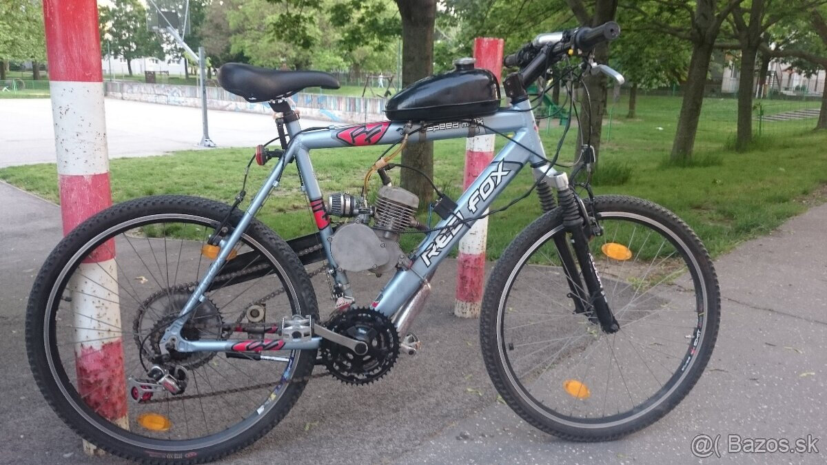 Benzín-Motorový bike Odpružený po servise.26"ľahší ako Babet