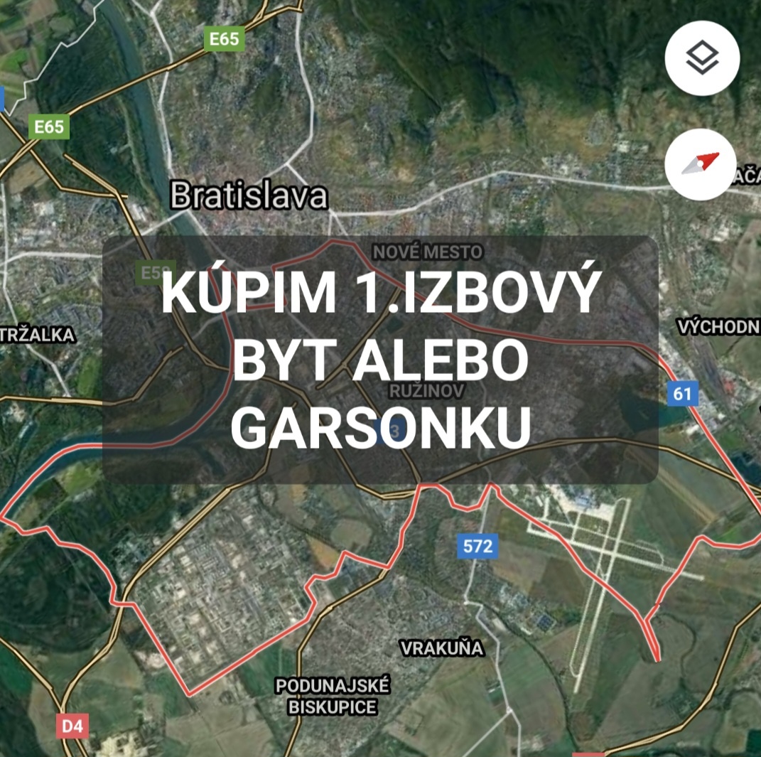 HLADAM 1 IZBOVY BYT ALEBO GARSONKU V BA