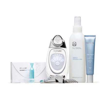 AKCIA NuSkin Galvanic Spa+gely+Line Corrector+Napca