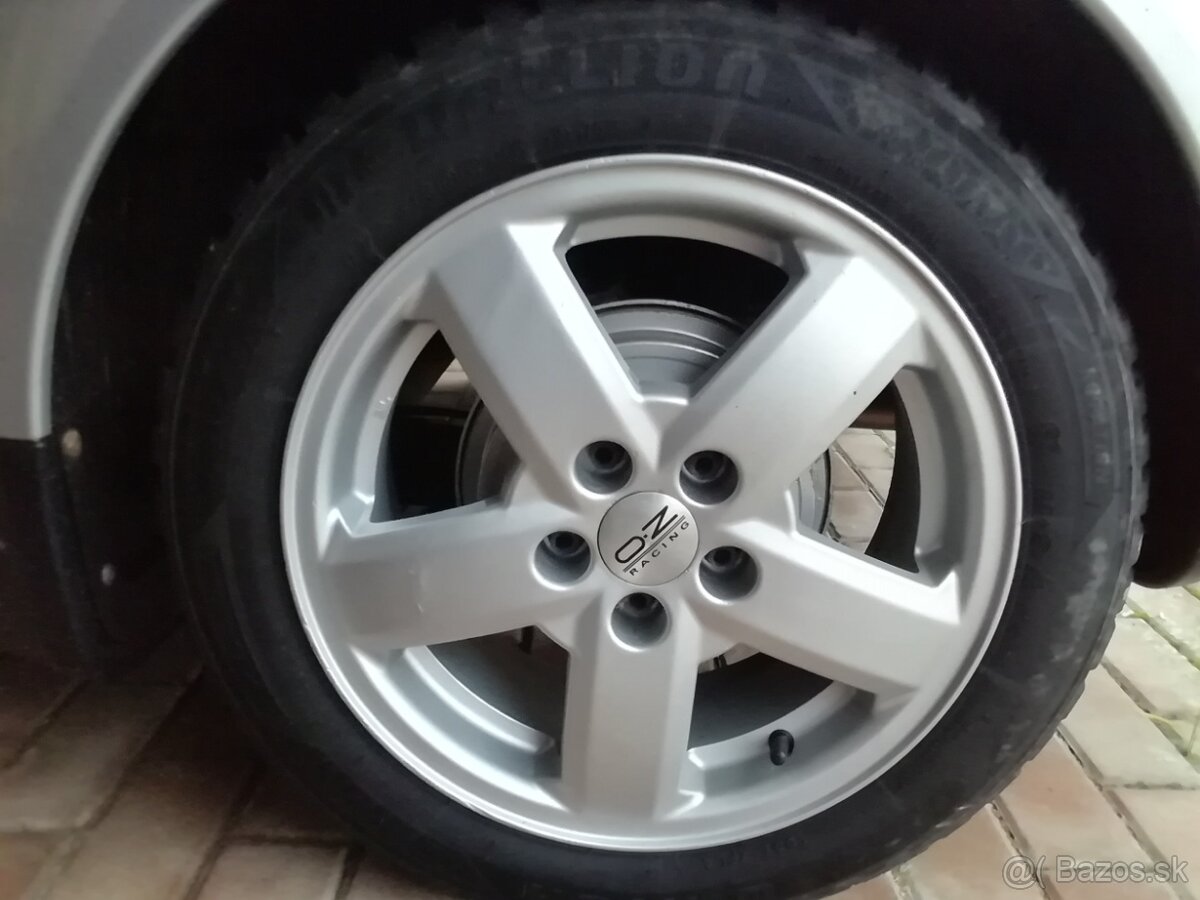 Alu disky 5x100 r15+pneu 175/60r15 zimne