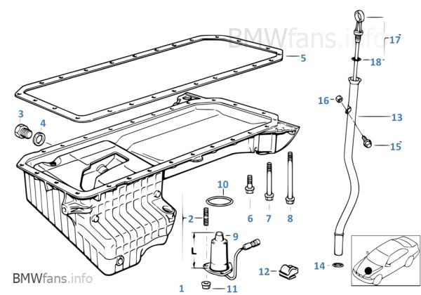 bmw olejova vana motora 2,5tds m51