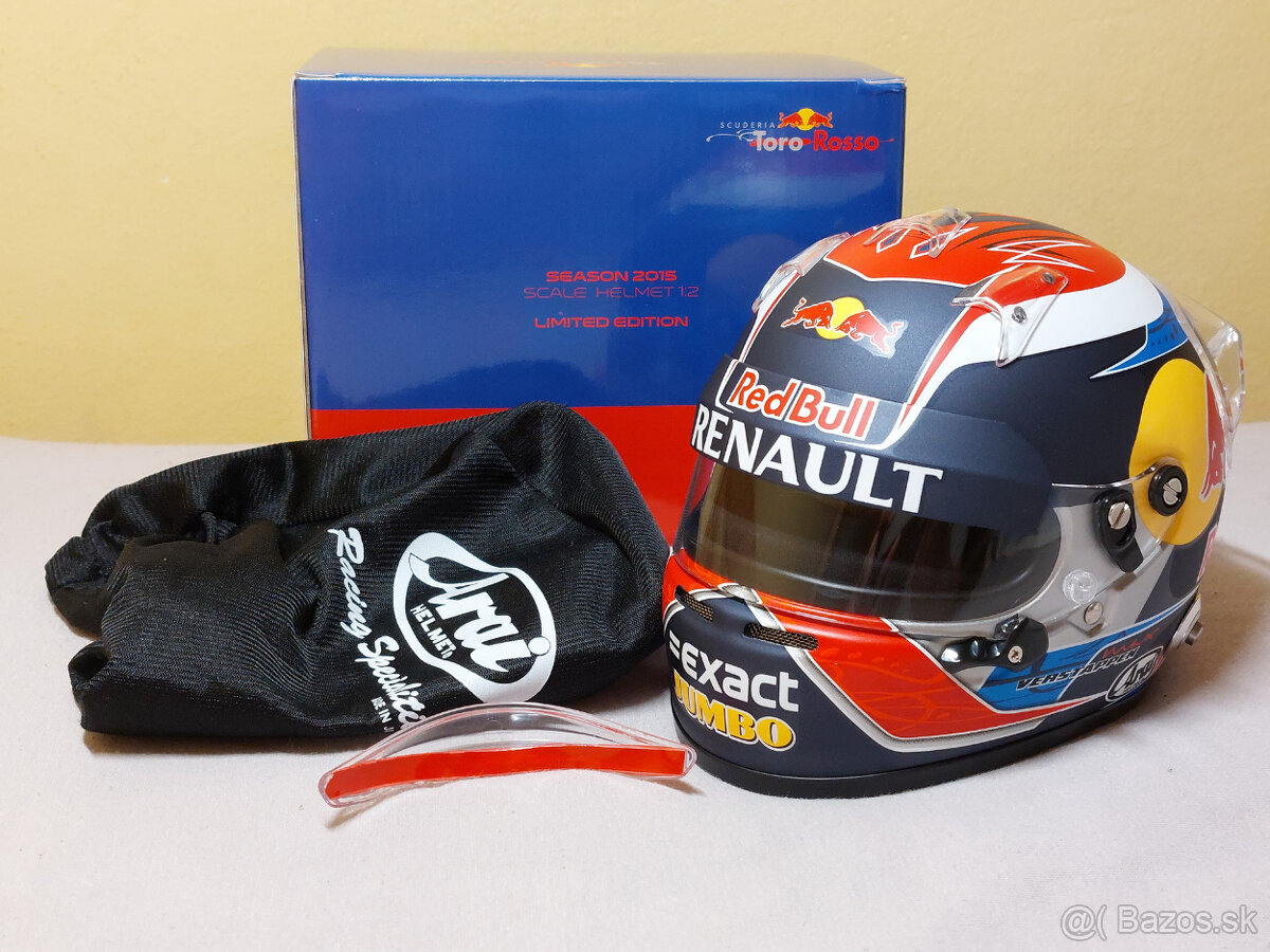 Predám Max Verstappen 2015 Toro Rosso F1 mini prilba 1:2