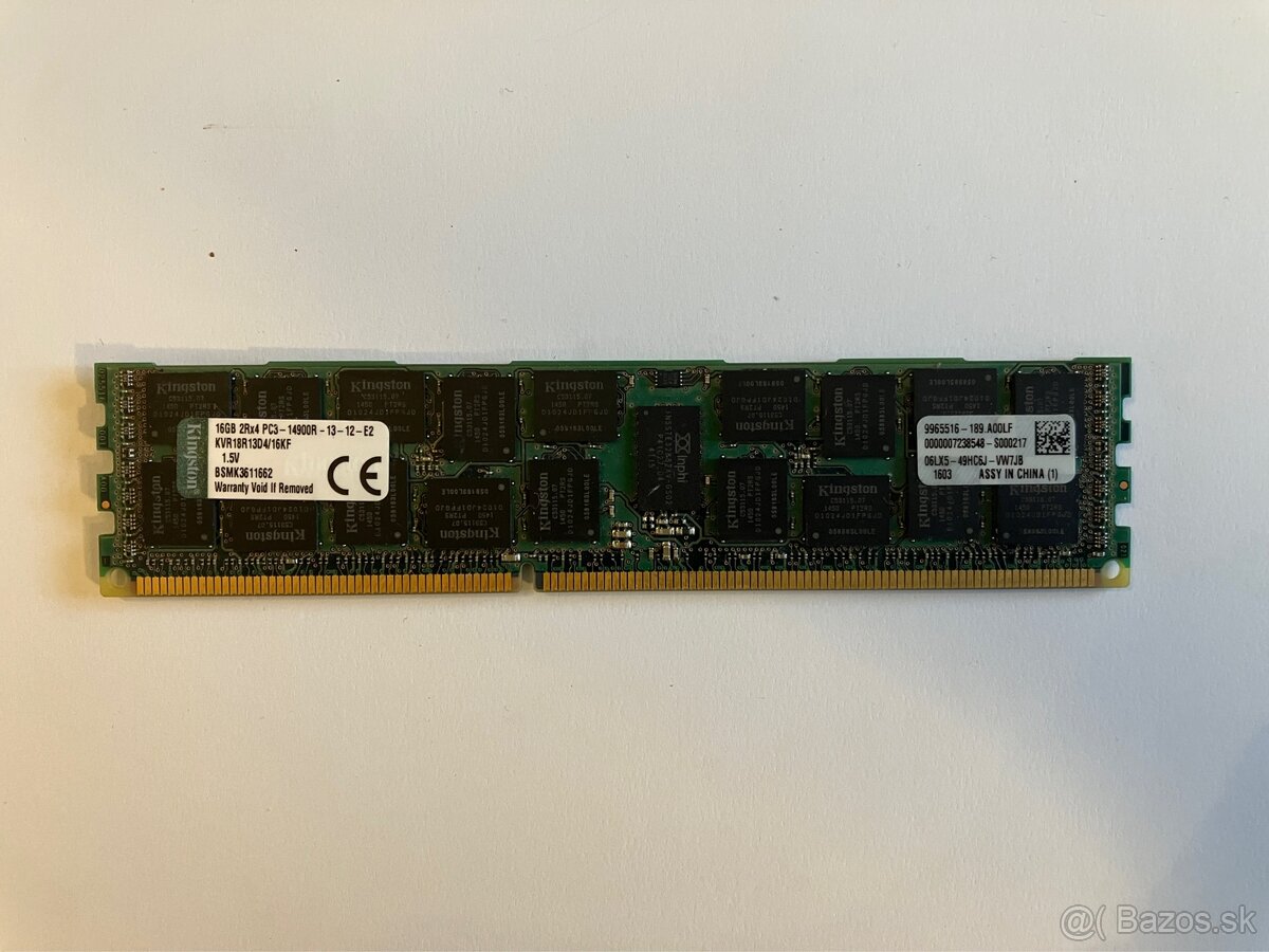 Kingston DDR3 16GB 1866MHz KVR18R13D4/16