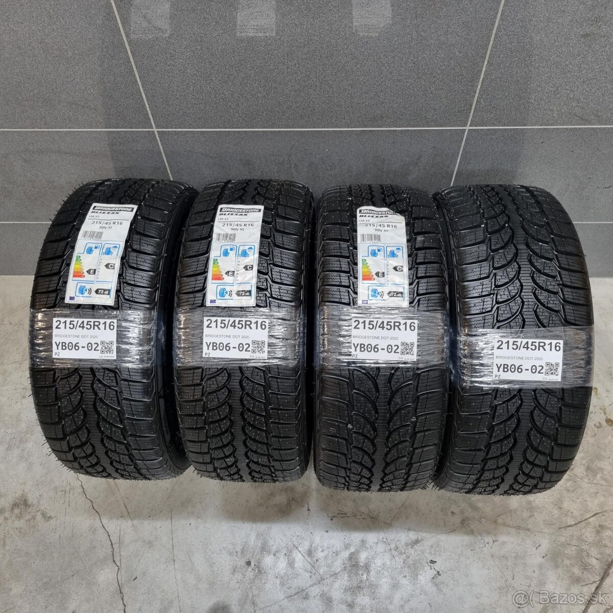 215/45 R16 BRIDGESTONE DOT2020 zimné pneumatiky