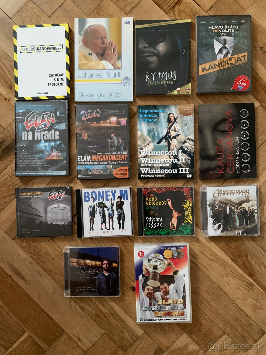 Predám CD/DVD rôznych hudobných a filmových žánrov