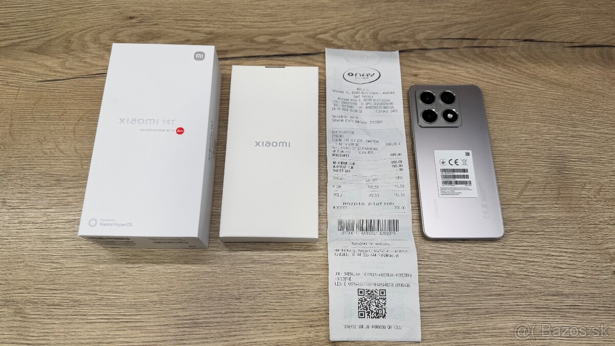 XIAOMI 14T 512 GB SIVÝ