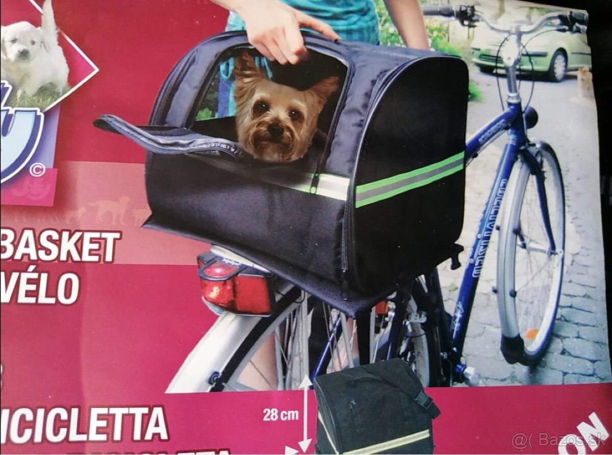 taška pre psa na bicykel Nová