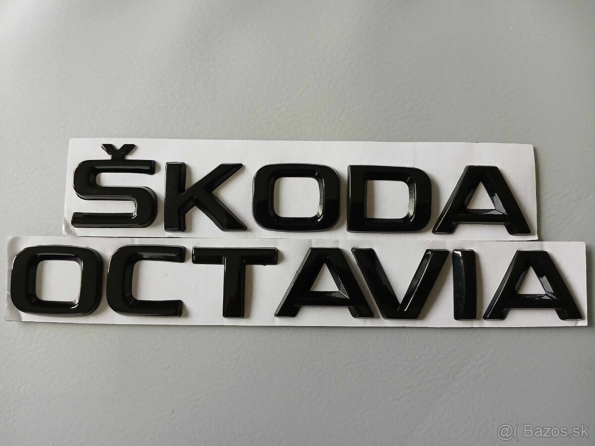 Nápis Škoda Octavia čierny