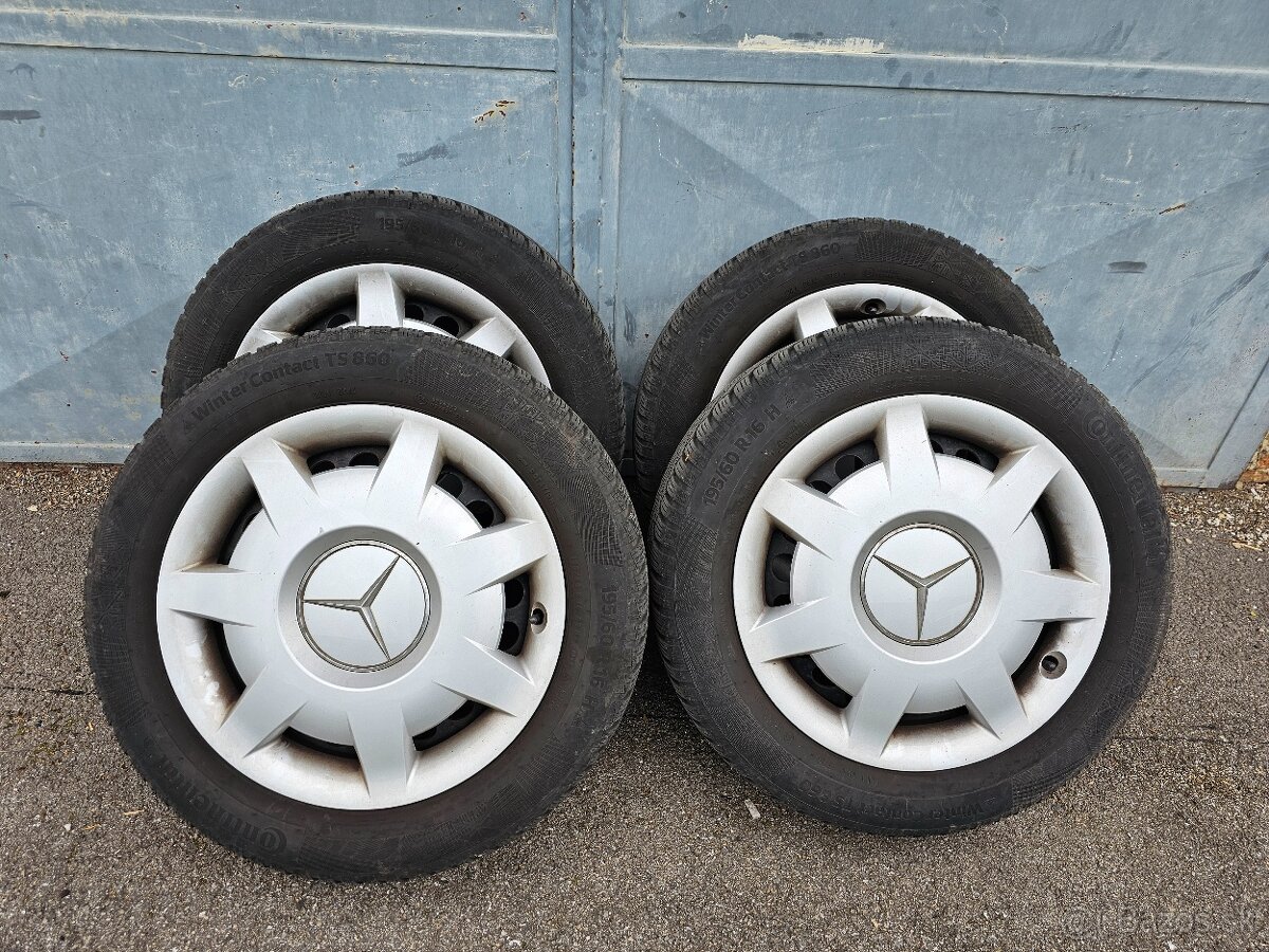 195/60 R16, 5x 112, 6Jx16 ET39  zimné