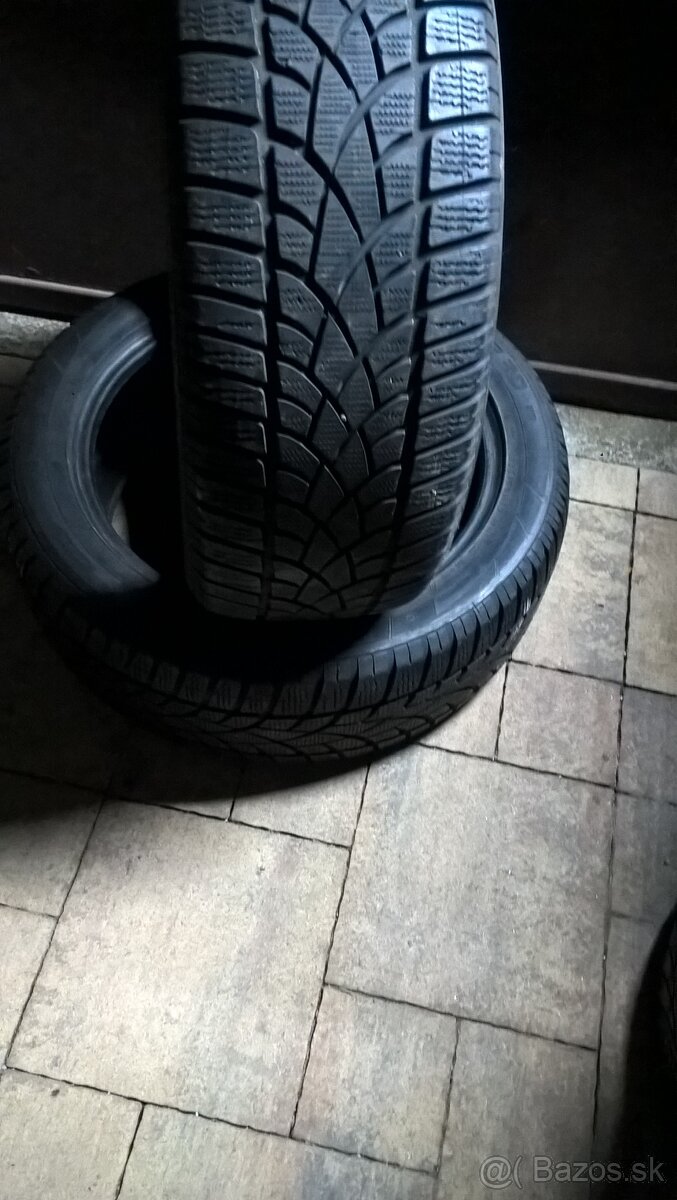 2 ks ZIMNÉ 235/50 R19 103H DUNLOP cca 6-6,5 mm LEN 35,-€/kus