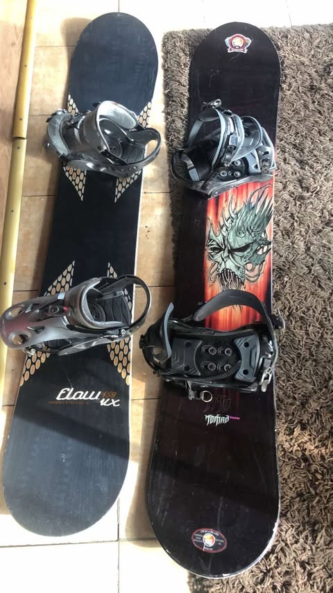 Snowbowboard s viazaním