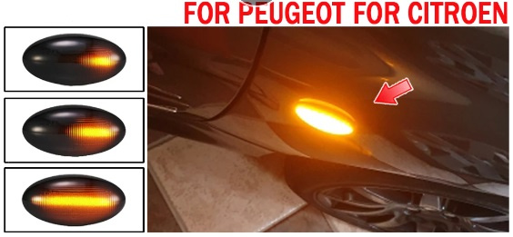 Smerovky LED pre Peugeot Citroen