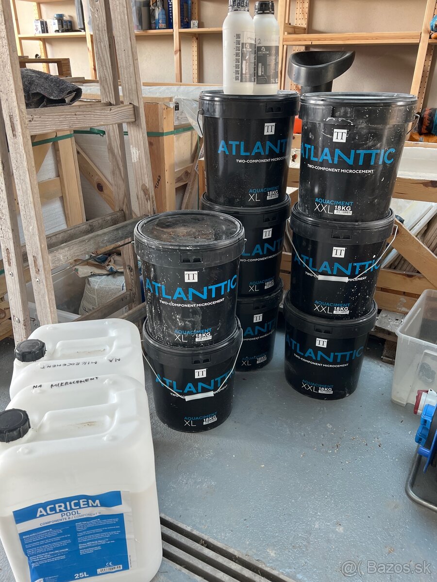 Mikrocement Atlanttic 130 kg (bazen, sprcha, ...)