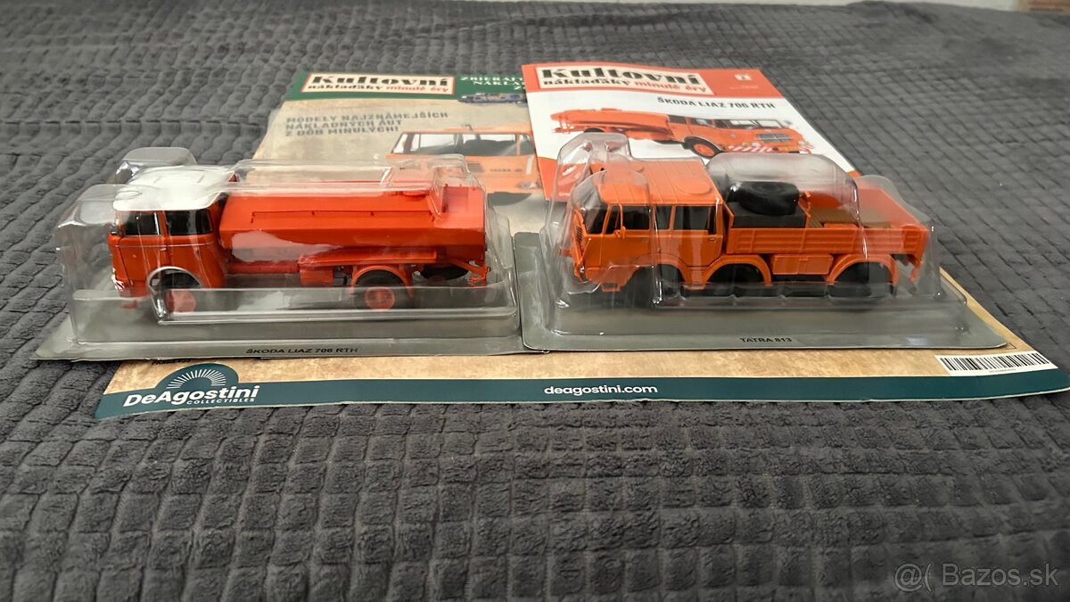 Tatra 813 + Škoda liaz 706 RTH 1:43 DeaGostini + CZ časopis