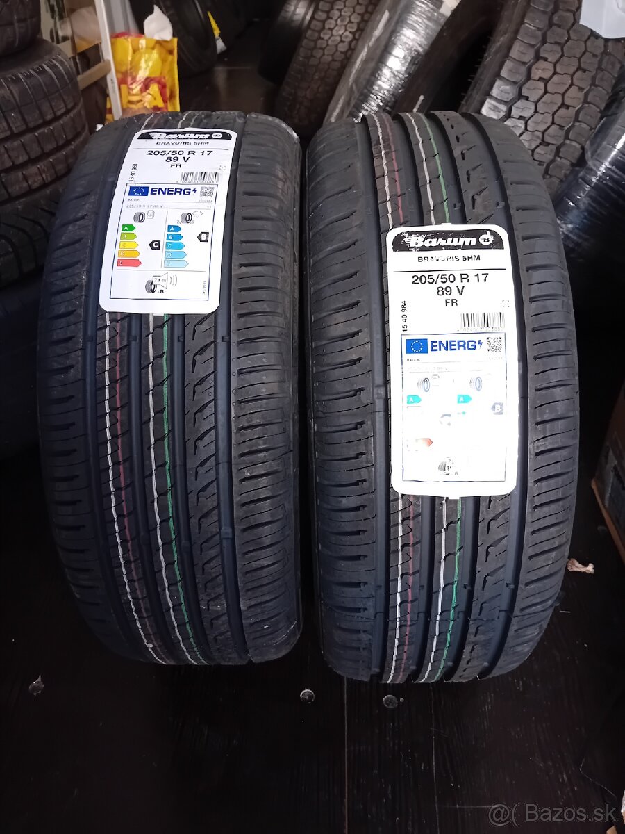 2x nové 205/50R17 Barum DOT4723