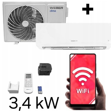 Klimatizácia WEBER CLIMA 3,4 kW Wifi