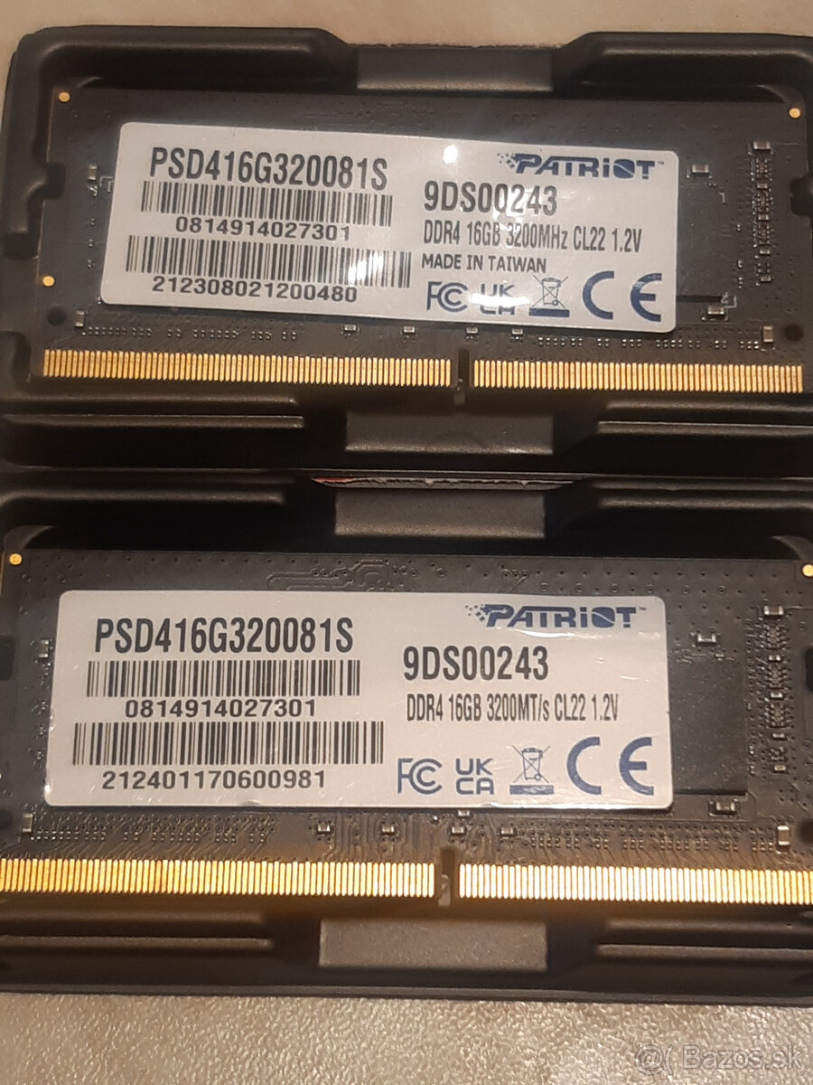 RAM 16GB DDR4 SODIMM PATRIOT PC4-3200 CL22 - do notebooku