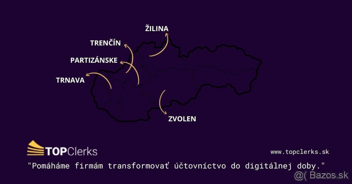 Účtovné služby - Partizánske, Prievidza, Topolčany, Bánovce