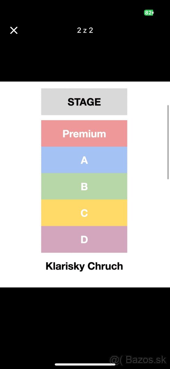 Predám 4 listky do VIP PREMIUM ZÓNY