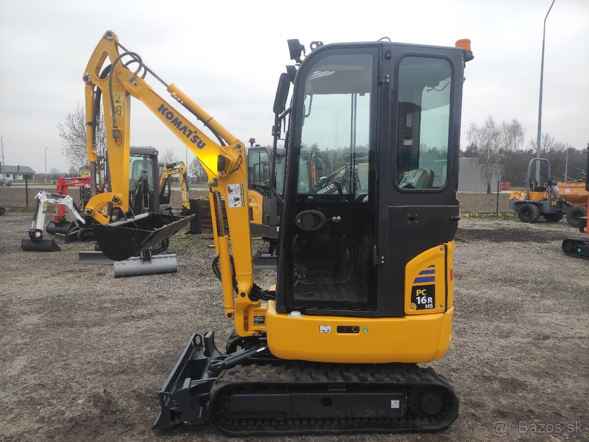 Minidigger  KOMATSU PC 16 R  3HS 2018r  1800 hrs