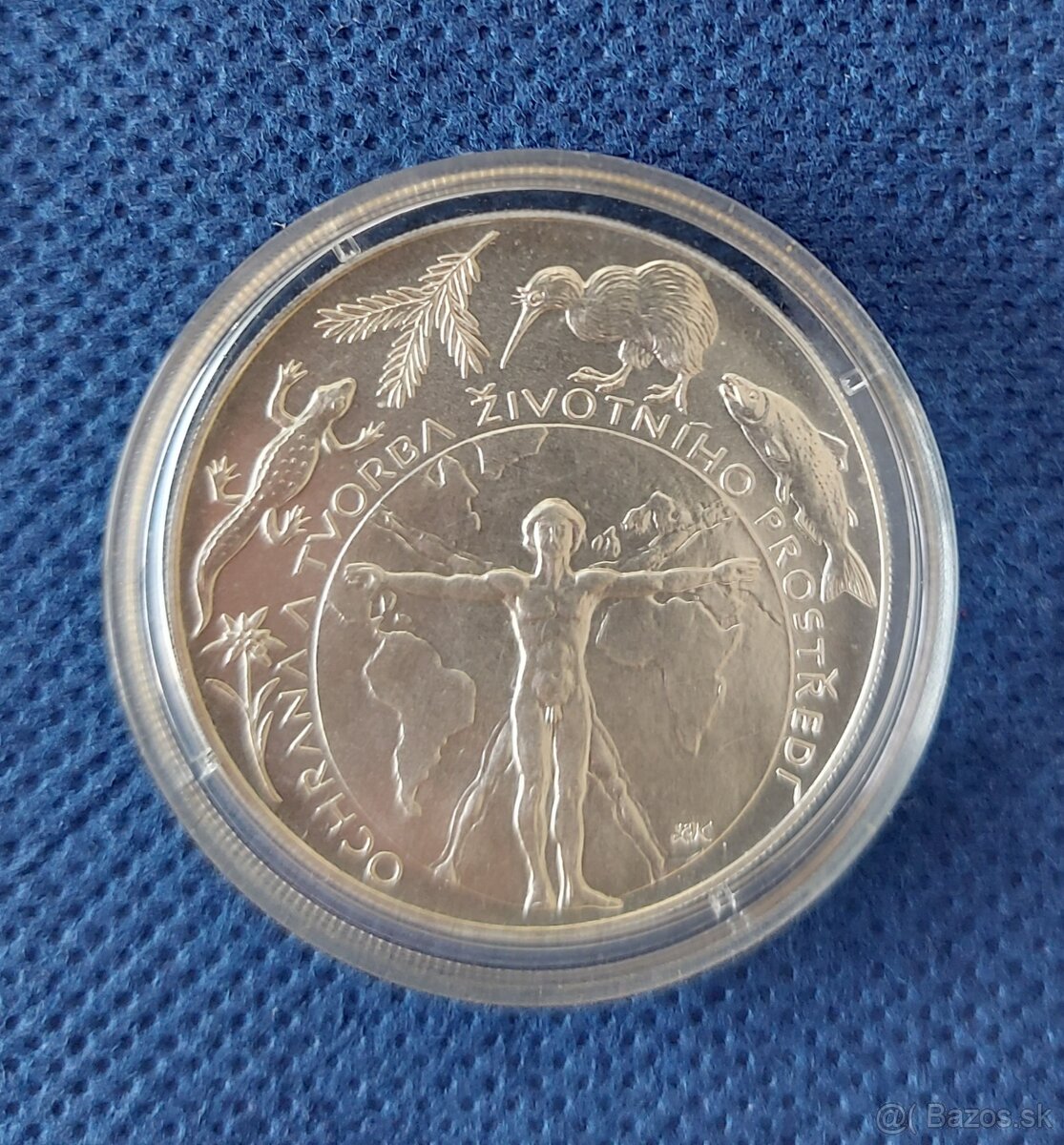 Strieborná minca 200Kč 1994 Ochrana životného prostredia