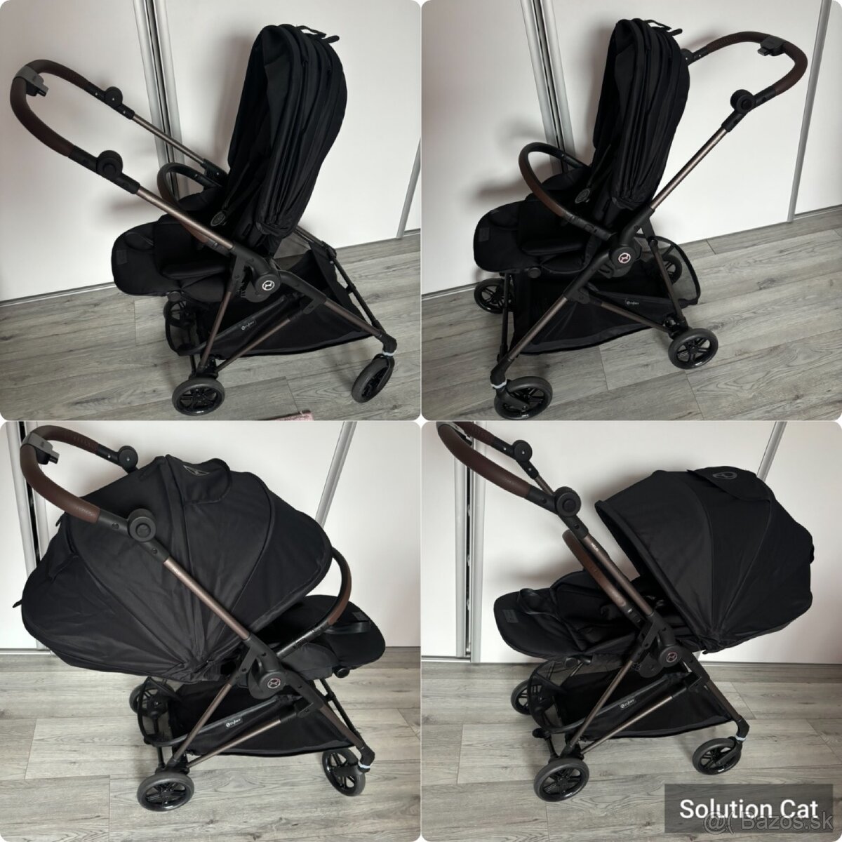 Športový kočík Cybex Melio Magic Black + podložka Bjällra