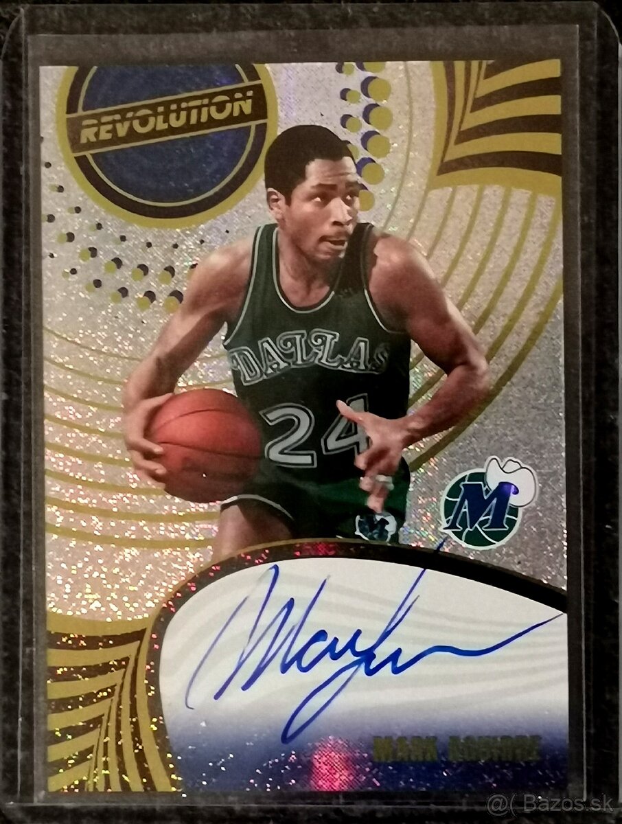 NBA kartička - Mark Aguirre autogram