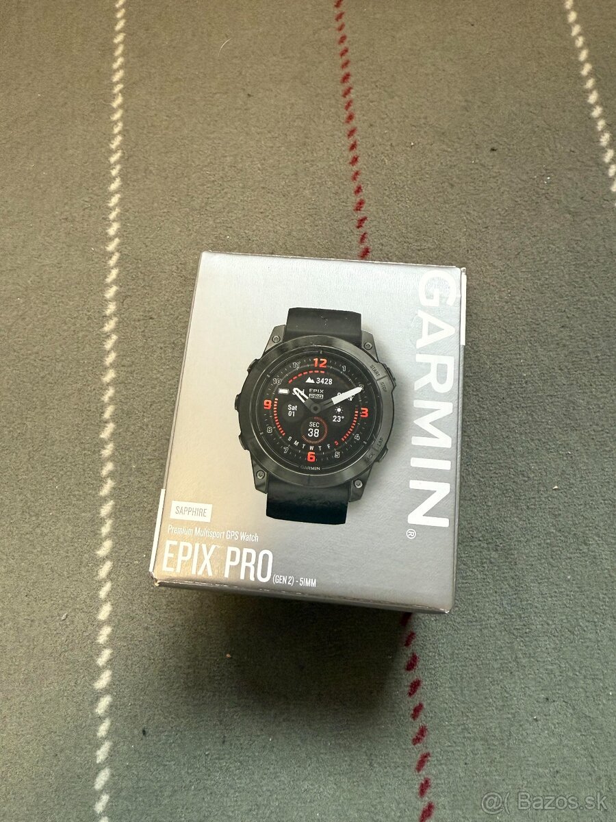 Garmin Epix Pro (g2) Sapphire, 51 mm, Carbon Gray DLC Titani