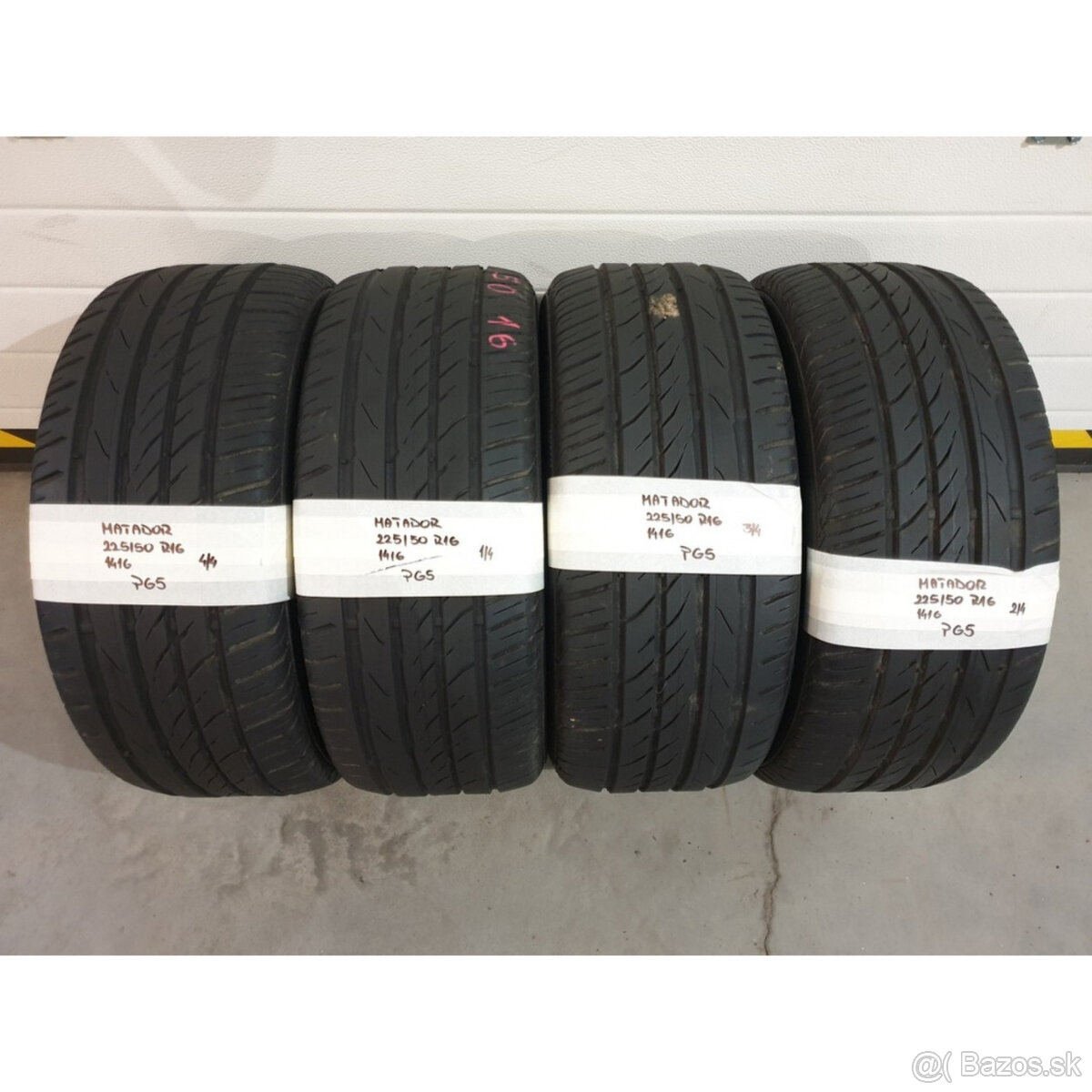 Sada letných pneumatík 225/50 R16 MATADOR