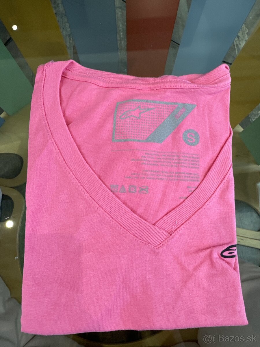 Alpinestars tricko womens ageless vneck tee pink