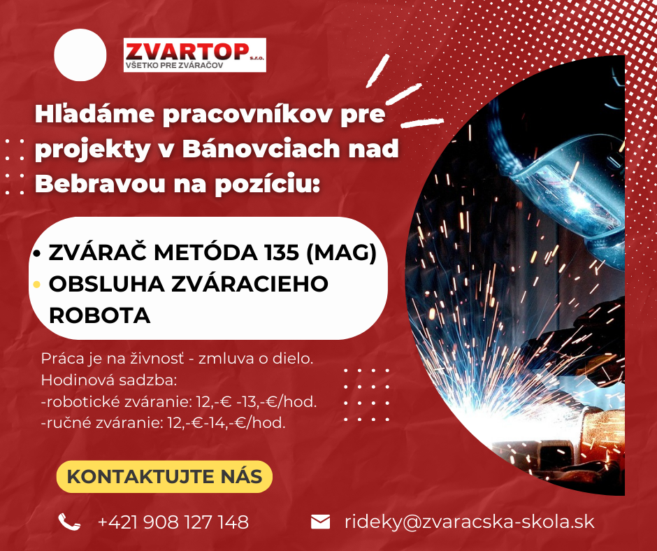 Zvárač metóda 135, robotické zváranie